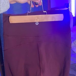 maroon lulu lemon leggings